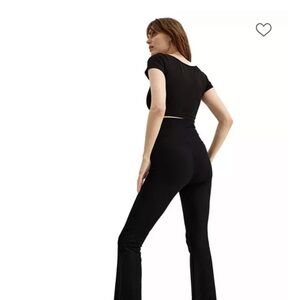 Hatch maternity flare crop Pants